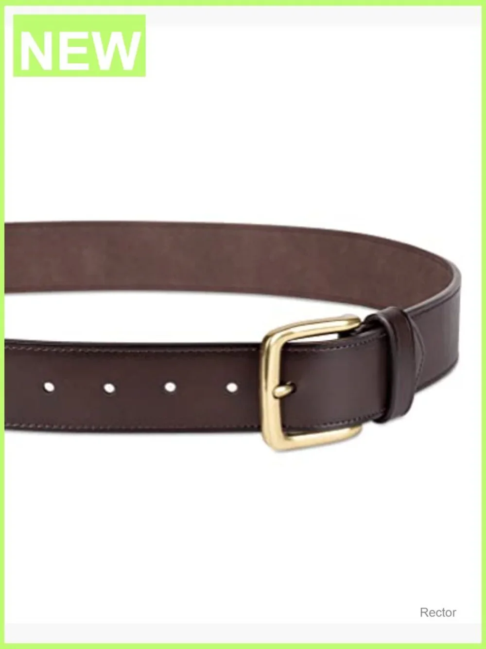 Men's Raw Edge Jean Belt Classic Buckle 1.6